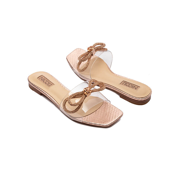 Corlin Luxury Embellished Flat Sandal