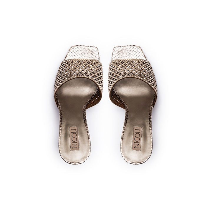 Mellon Luxury Embellished Mule Sandal