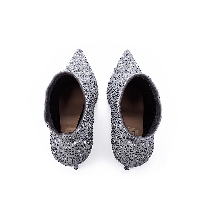 Shryne-Grey Luxury Embellished Boots 