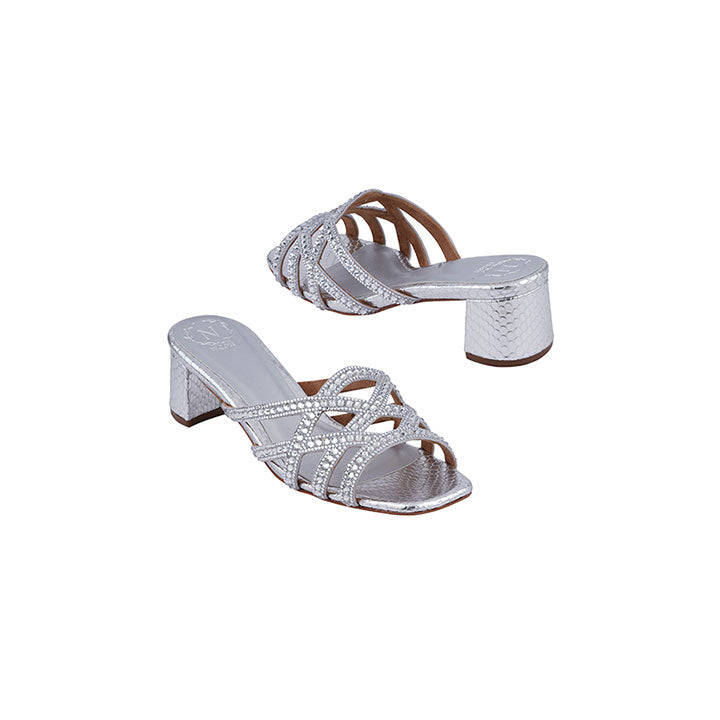 Calinda Luxury Embellished Box Heel 