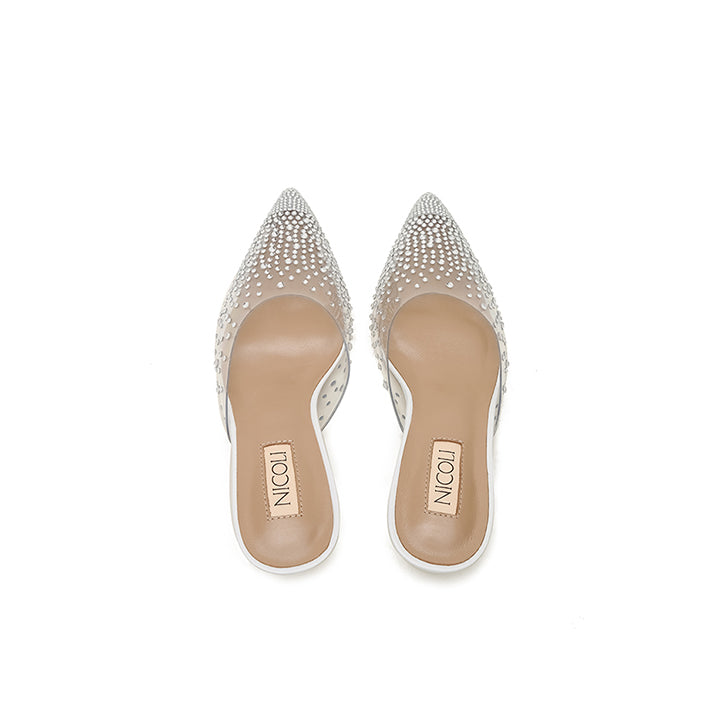 Fausta-White Luxury Embellished Mini 