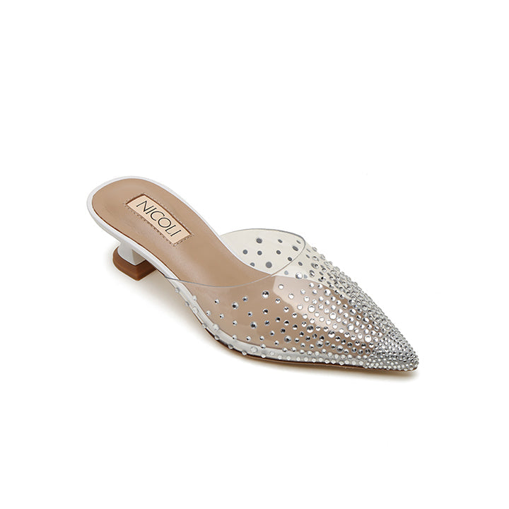 Fausta-White Luxury Embellished Mini 