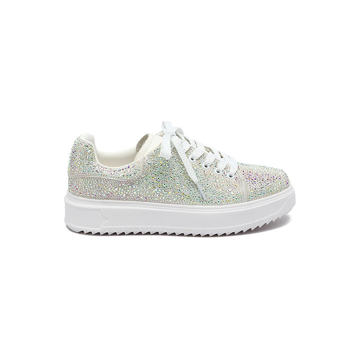 Hanneke-White Luxury Embellished Sneakers 