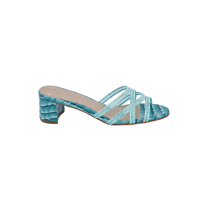 Manuka Luxury Embellished Box Heel 
