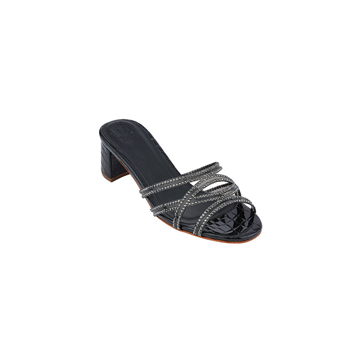 Manuka Luxury Embellished Box Heel 