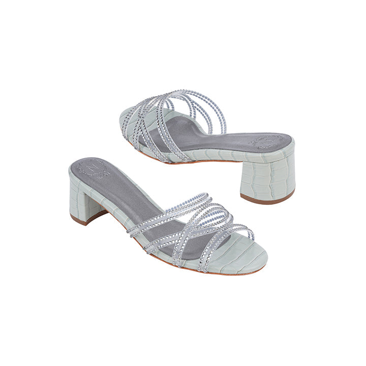 Manuka Luxury Embellished Box Heel 