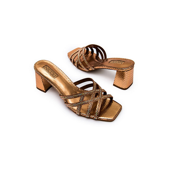 Novella Embellished Box Heel 