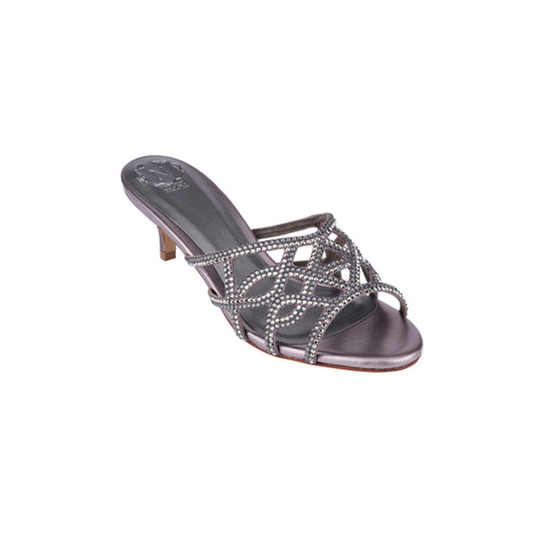 Nadege Luxury Embellished Kitten Heel