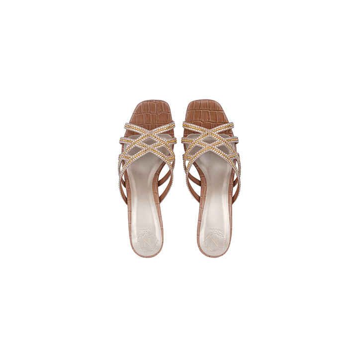 Valor Luxury Embellished Box Heel 